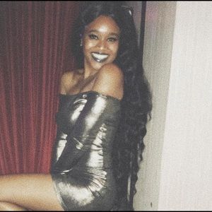 Forever 21 Mini Metallic Off-the-Shoulder Dress